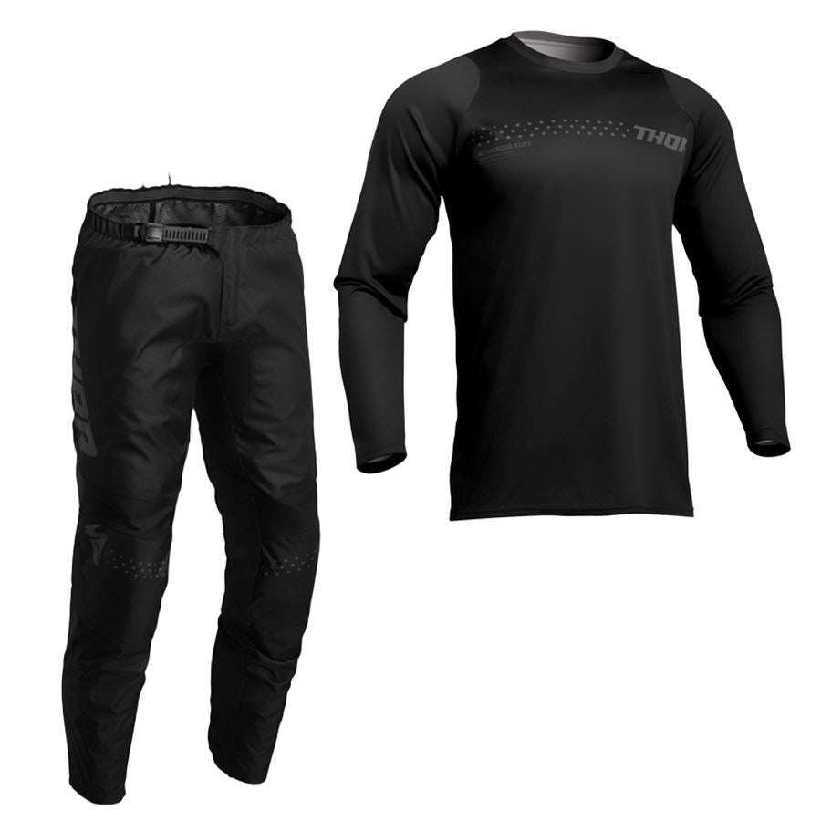 Thor 2025 Youth Sector Minimal Black Motocross Combo Kit